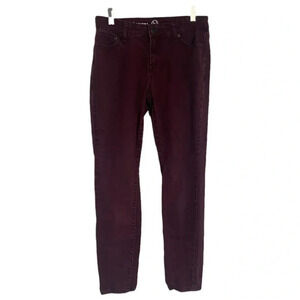 W62 signature fit‎ skinny 6 wine pants